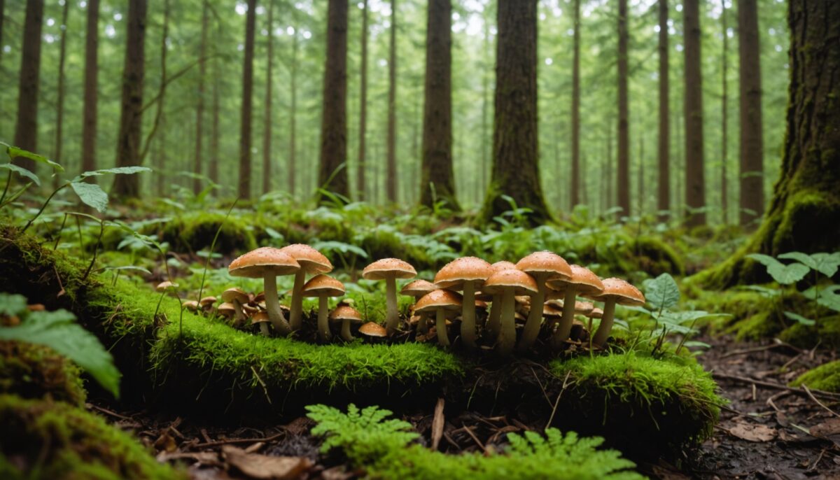 Quelle est la durée de croissance des champignons après une averse ?