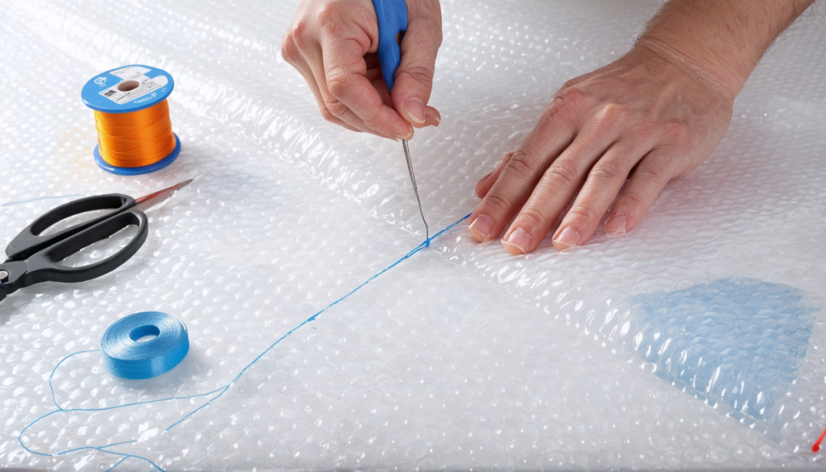 découvrez notre guide pratique pour coudre une bâche à bulle et apprenez des astuces simples et efficaces pour une réparation durable et résistante.